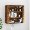 VidaXL Dulap de perete, stejar fumuriu, 80x33x80 cm, lemn prelucrat