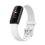 Cumpara ieftin Curea Bratara siliconica Edman pentru Fitbit Luxe, marimea S, Alb