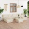 Gossi set mobilier gradina din paleti, 7 piese, lemn de molid tratat