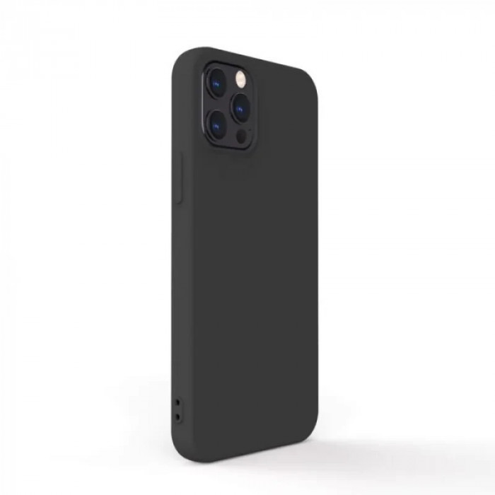 Husa Cover Silicon Slim Mat pentru iPhone 13 Pro Negru