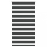 vidaXL Jaluzea tip zebra neagră lățime țesătură 70,9 cm poliester