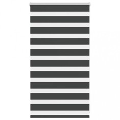 vidaXL Jaluzea tip zebra neagră lățime țesătură 80,9 cm poliester