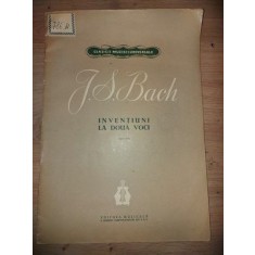 PARTITURA J. S. Bach- Inventiuni la doua voci piano solo