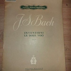 PARTITURA J. S. Bach- Inventiuni la doua voci piano solo