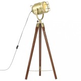 Lampa de podea cu trepied, 97 cm, lemn masiv de mango GartenMobel Dekor, vidaXL