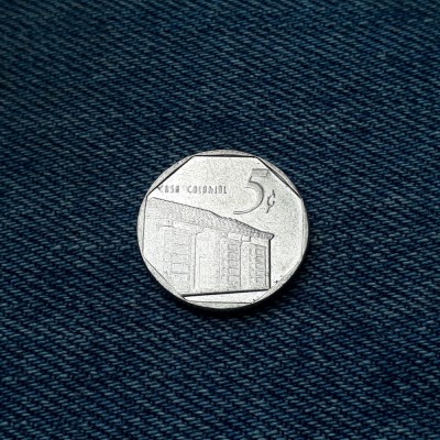 1o - 5 Centavos 1994 Cuba foto