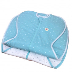 Set 2 saci de dormit nou-nascut Swaddle First Sleep Calm Star Calm Light 1 tog