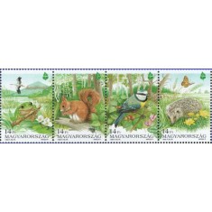 Ungaria 1995 - Anul Ocrotirea Naturii-fauna, serie neuzata