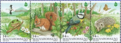 Ungaria 1995 - Anul Ocrotirea Naturii-fauna, serie neuzata foto