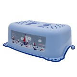 Inaltator pentru baie Ocean Sea MyKids, 42.5 x 28.5 x 14.5 cm, antialunecare, maxim 50 kg, 3-14 ani, Albastru