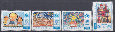 ROMANIA 1996 LP 1408 - 50 ANI DE UNICEF SERIE MNH foto