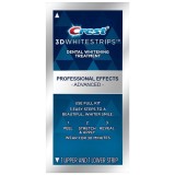 Benzi albire dinți Crest Whitestrips 3D Professional Effects Advanced, 10% peroxid, 1 plic (2 benzi), Nivel 18, 1 zi