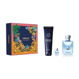 Set Versace: Pour Homme, Eau De Toilette, For Men, 100 ml + Pour Homme, Shower Gel, For Hair &amp; Body, For All Skin Types, 150 ml