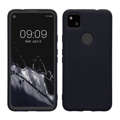 Husa Kwmobile pentru Google Pixel 4a, Albastru inchis, Silicon, KWM000011JE044C foto