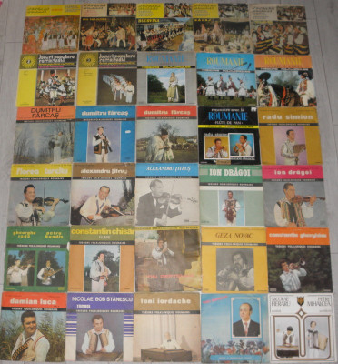 Colectie 130 viniluri muzica populara (Duma,Bradu,Ungur,ansambluri,virtuozi) foto