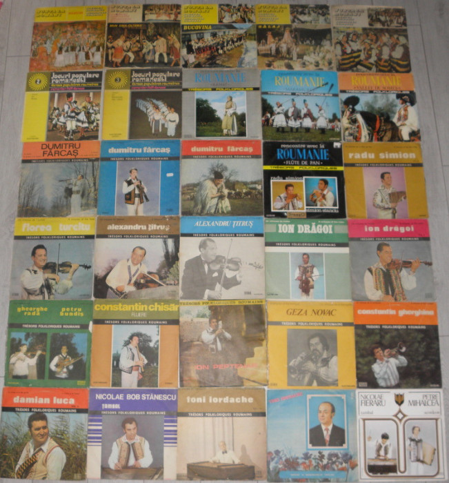 Colectie 130 viniluri muzica populara (Duma,Bradu,Ungur,ansambluri,virtuozi)