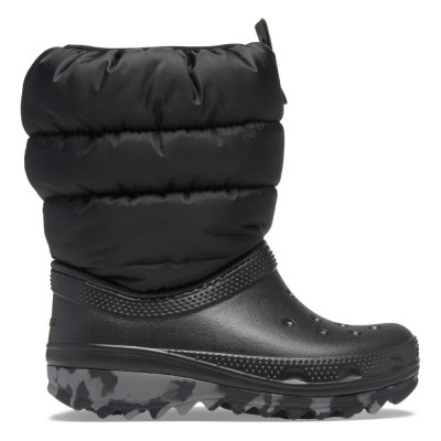 Cizme Crocs Toddler Classic Neo Puff Boot Negru - Black foto