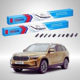 Cumpara ieftin Ștergătoare Skoda Kodiaq II PS7 2024-prezent | Set Față Flat &ndash; TeamCar&reg;