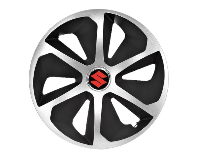 Set 4 capace roti Roco Gri-Negru R16 pentru gama auto Suzuki