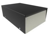 Carcasă universală oţel neagră 191x127x64mm