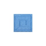 Petic termoadeziv patrat Crisalida, 33 x 33 mm, Bleu