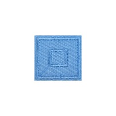 Petic termoadeziv patrat Crisalida, 33 x 33 mm, Bleu
