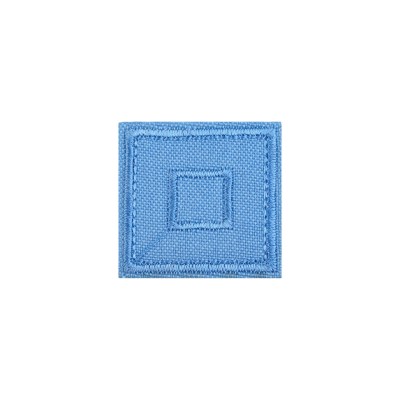 Petic termoadeziv patrat Crisalida, 33 x 33 mm, Bleu foto