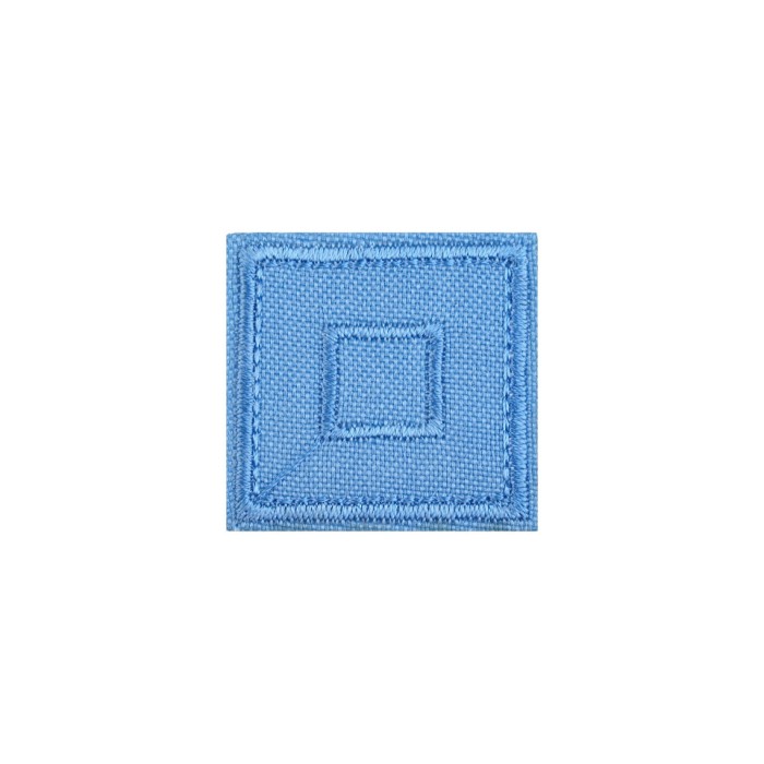 Petic termoadeziv patrat Crisalida, 33 x 33 mm, Bleu
