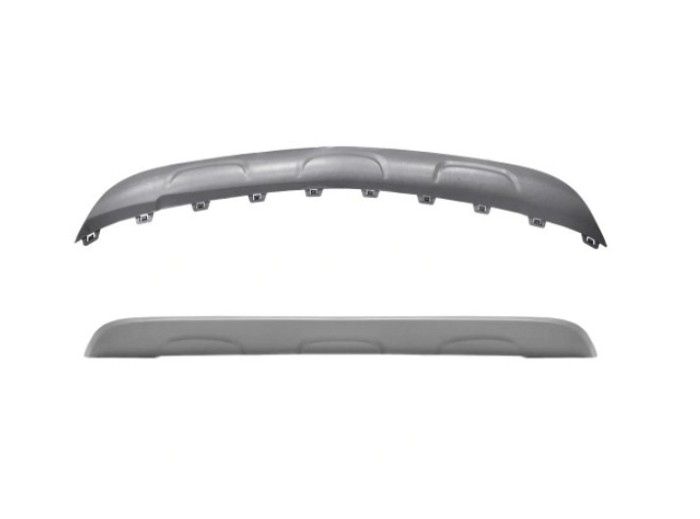Spoiler bara protectie Opel Mokka X, 09.2016-, montare fata, argintiu, RapidAuto