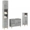 vidaXL Set mobilier de baie, 3 piese, gri beton, lemn compozit 3324949