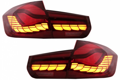 Stopuri OLED BMW Seria 3 F30 (2011-2019) F35 F80 Rosu Clar M4 Design cu Semnal Dinamic Secvential Performance AutoTuning foto