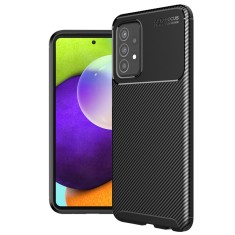 Husa Samsung Galaxy A52 4G Techsuit CarbonFiber, negru foto