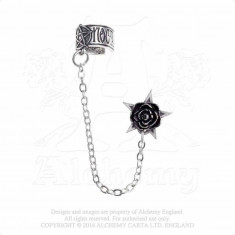 Cercel ear cuff Rosa Nocta foto