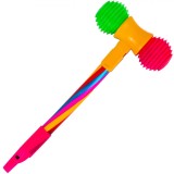 Accesoriu Carnaval, Ciocan cu Fluier, 36cm, Multicolor, Plastic, Sunet
