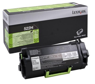 Toner Lexmark 522H, Black foto