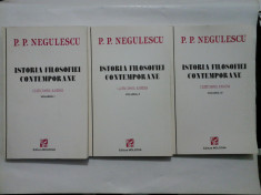 ISTORIA FILOSOFIEI CONTEMPORANE * CRITICISMUL KANTIAN vol. I; vol.II; vol. III - P.P. NEGULESCU foto