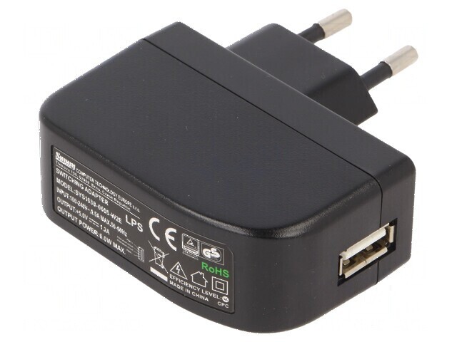 Alimentator pulsatoriu 5VDC 1,2A 6W plug-in