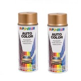 Pachet 2 x Vopsea Spray Auto Dacia Crem Stelar Metalizata Dupli-Color 350 ml