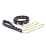Zgarda Cu Lesa Bondage Couture, Bleumarin, NS Toys