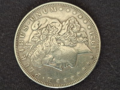 Morgan silver dollar 1921 foto