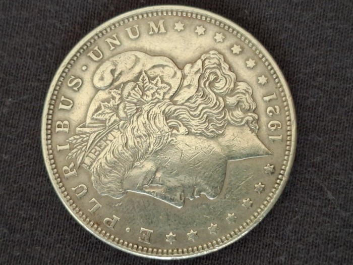 Morgan silver dollar 1921
