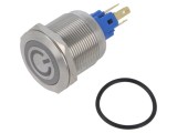Comutator Anti-Vandalism E-SWITCH PV7F2Y0SS-3R1-M16 2 Poziții SPST NC/NO 2A 48V IP65