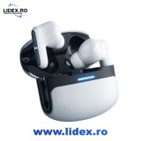 Casti wireless bluetooth CLOOPER, designed by THETA, gaming cu efect dinamic, noise cancellation in ear, fara fir cu microfon HD, control touch, asist