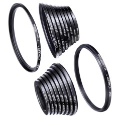 Kit Adaptoare Filet Step Down K&amp;F Concept 18 Pieces Filter Ring Adapter Camera Lens