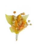 Cocarda flori pentru piept, din Flori Naturale Uscate - Eleganta si Rafinament pentru Evenimentele, Eventissimi&reg;