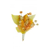 Cocarda flori pentru piept, din Flori Naturale Uscate - Eleganta si Rafinament pentru Evenimentele