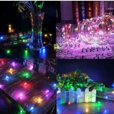 BZRSH Instalatie Luminoasa Solara Cupru 30m 300 LED-uri 8 Efecte Multicolor IP65 Telecomanda
