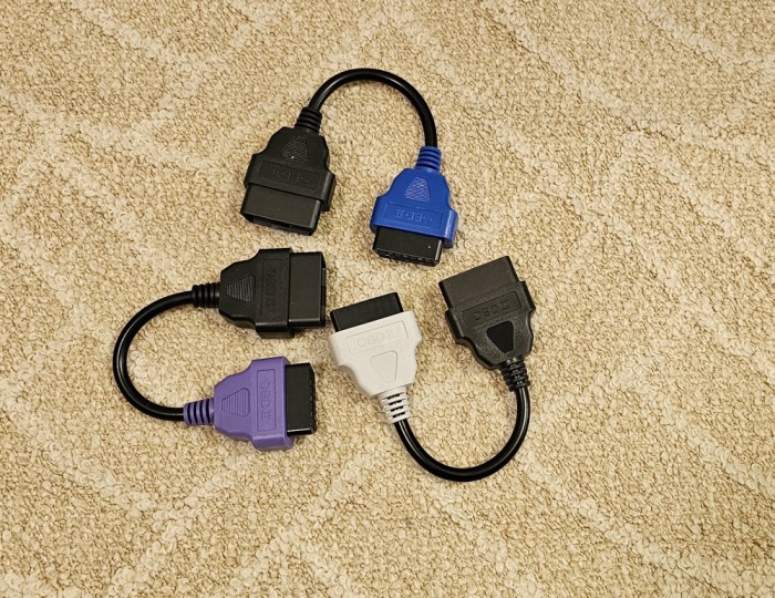 Set cabluri MultiECUScan Fiat J1962 OBD2 Diagnostic ECU