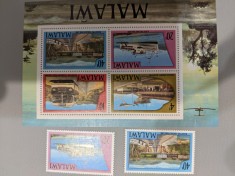 Malawi - Timbre trenuri, locomotive, cai ferate, nestampilate MNH foto