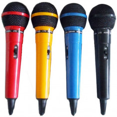 Set 4 microfoane cu fir DM400, 4 culori, unidirectionale foto